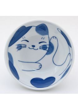 Porcelain small bowl neko 2
