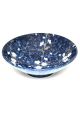 Bowl for fruits or salads sakura navy blue