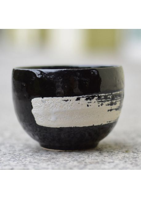 Ippukuwan teacup shiro-kuro 350ml