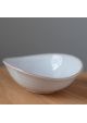 Shiroyu ellipse bowl 15,5cm x 14cm