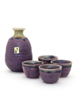 Violet sake set
