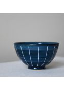 Porcelain ricebowl tokusa navy blue 330ml