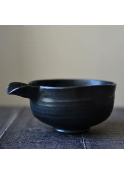 Bowl for sake or tea graphite 400ml