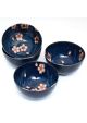 Hanami navy blue ricebowl set 300ml