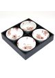 Hanami white saucers set