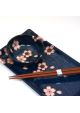 Hanami navy blue sushi set