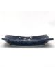 Plate sakura square navy blue 17cm
