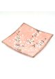Plate sakura square pink 17cm