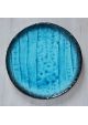 Round plate turquoise 25cm