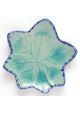 Mapple leaf saucer turquoise 11cm