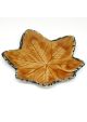 Mapple leaf saucer brown 11cm