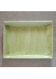 Rectangular plate light green hiwa 27x20cm