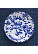 Porcelain plate shiranami waves 20cm