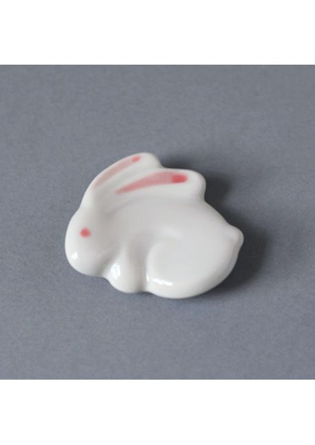 Porcelain chopsticks rest rabbit usagi pink