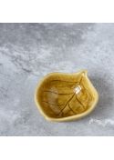Sauce bowl yellow leaf 8cm