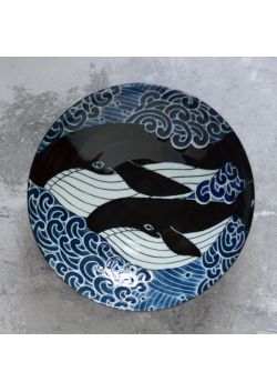 Pasta plate whales kujira 21,5cm