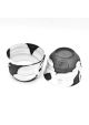 Set of teacups graphite and white 250ml