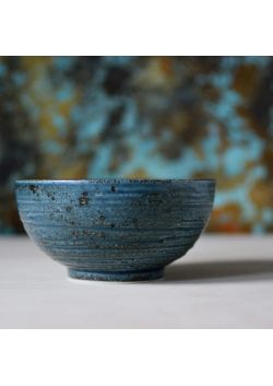 Blue and brown matt bowl 700ml