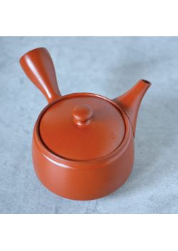 Kyusu teapot red brick colour 350ml