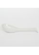 Ceramic spoon for ramen white