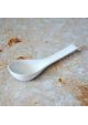 Ceramic spoon for ramen white