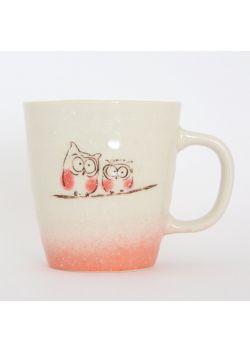 Fukurou - pink owl mug 250ml
