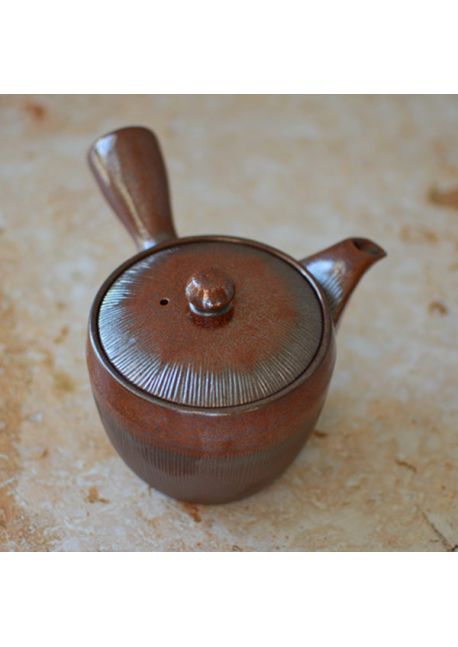 Kyusu brązowy kreski 340ml