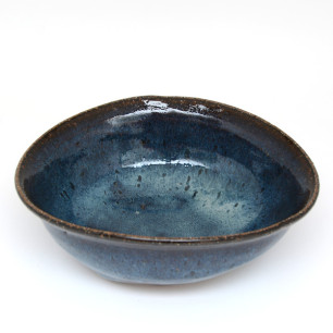 Seigan blue ellipse bowl, 600 ml
