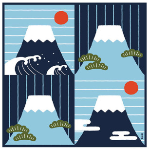 Chusta furoshiki Fuji-san 50cm