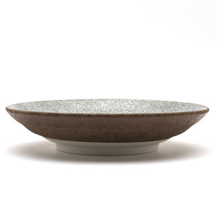 Kannyu brown deep plate 23cm