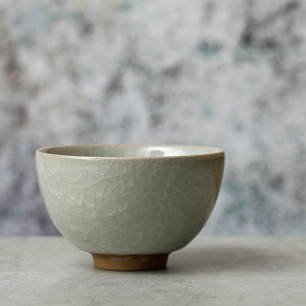 Teacup for sencha tea grey...