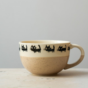 Beige neko cup 320ml