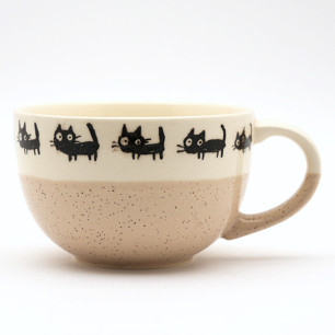 Beige neko cup 320ml
