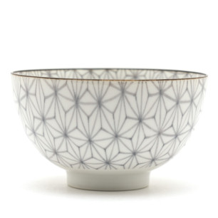 Asanoha gray bowl 300ml