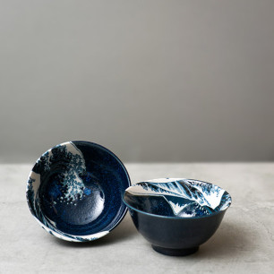 Big wave bowl set 370ml