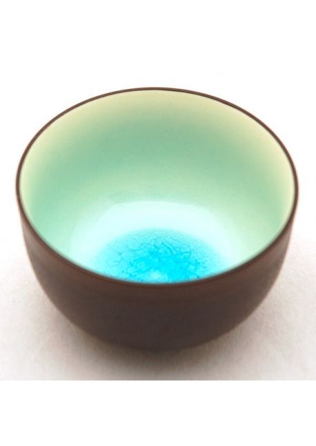 Turquoise teacup