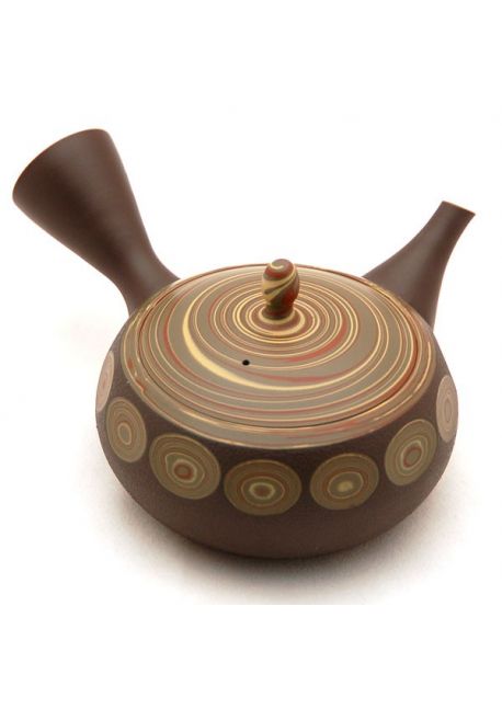 Teapot nerikomi brown and green 250ml