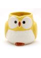 Fukurou - owl shape mug yellow 300ml