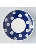 Niebiesko-biaÅ‚y talerzyk porcelanowy Indigo Japan