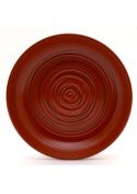 Plastic saucer red and black