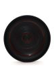 Plastic saucer black and red