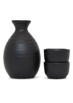 Black sake set