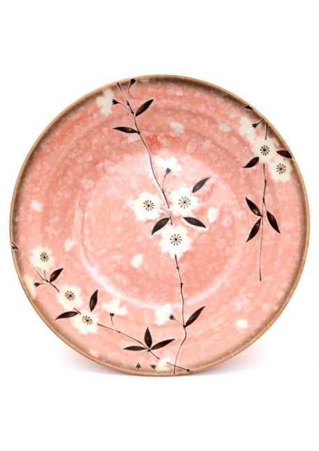 Sakura pink pasta plate