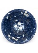 Sakura soup bowl navy blue