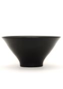 Porcelain ramen bowl black