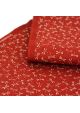 Dragonfly red cotton fabric