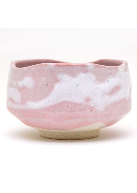 Matcha tea cup pink shino