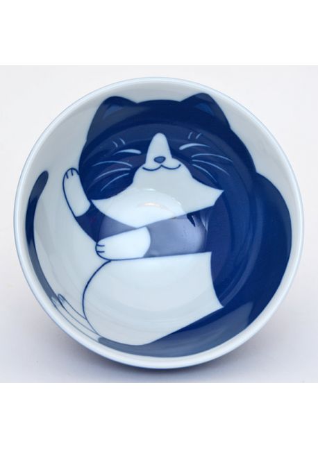 Porcelain ricebowl neko 1